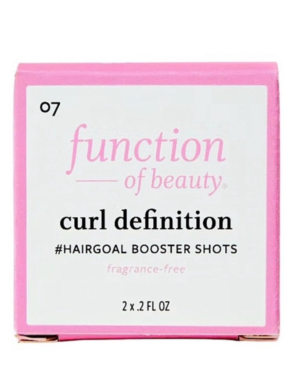 3/$12 Function of Beauty Curl Definition Hair Goal Booster Shots